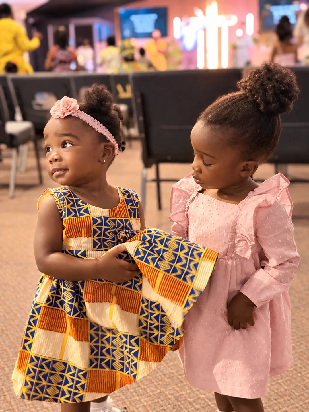 Two young children at Clover Community Church